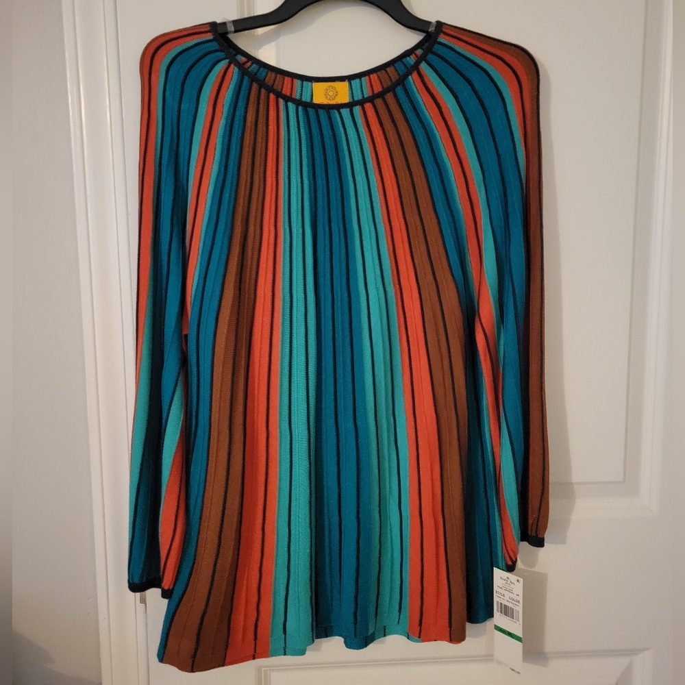 Colorful Striped Women's Top